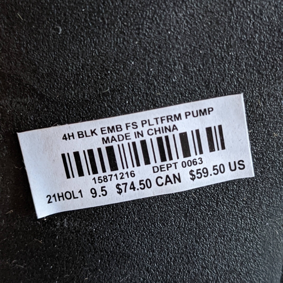 Torrid Pumps Black w Rhinestones size 9.5 with 4.5" heels - Picture 4 of 6